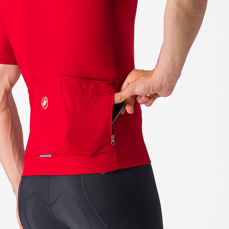 Castelli PROLOGO LITE Men Jersey Red | 74BENWVRQ