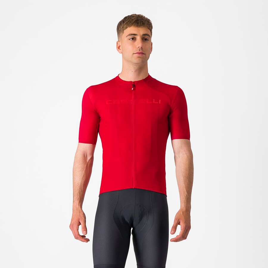 Castelli PROLOGO LITE Men Jersey Red | 74BENWVRQ