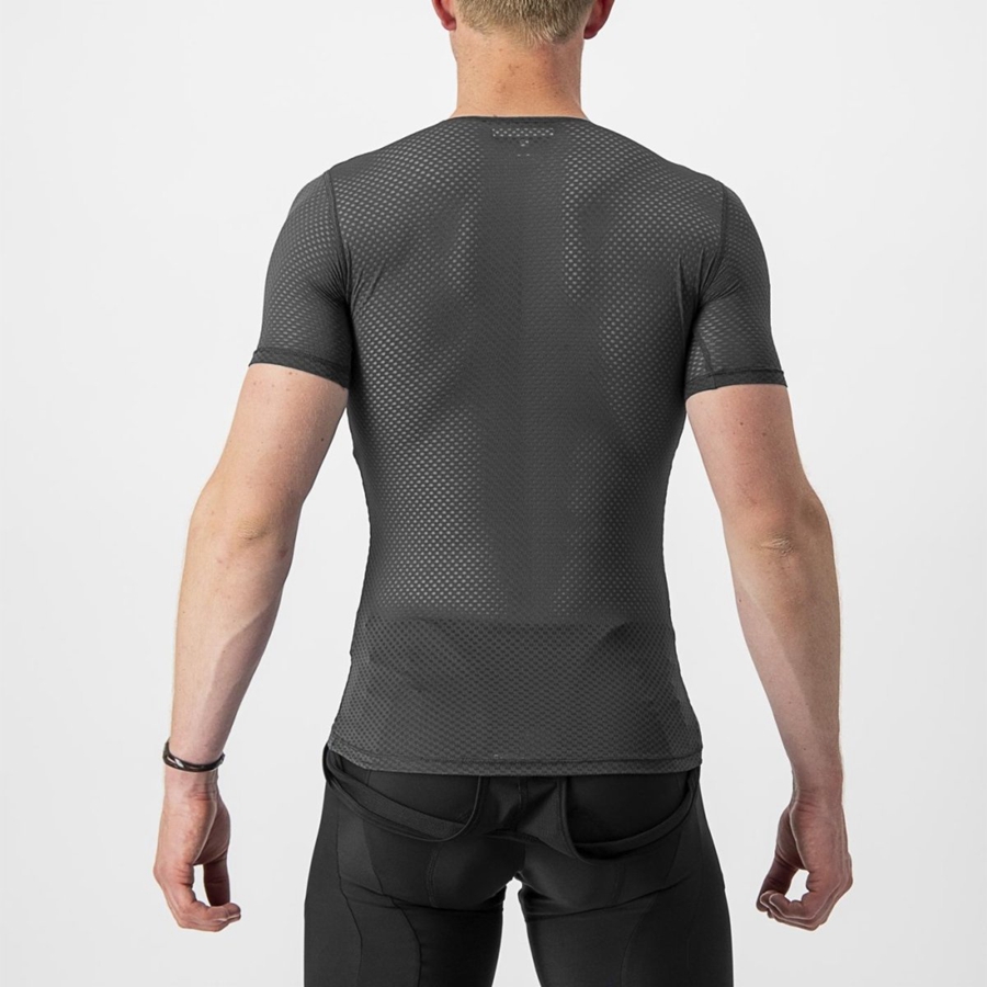 Castelli PRO MESH 2.0 SHORT SLEEVE Men Base Layer Black | 79HBQJGDA