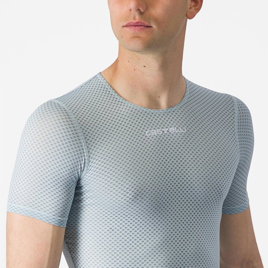 Castelli PRO MESH 2.0 SHORT SLEEVE Men Base Layer Blue | 13PXHGFCI