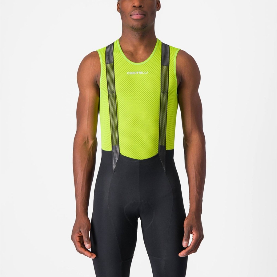 Castelli PRO MESH 2.0 SLEEVELESS Men Base Layer Light Green | 61GQKLNOZ