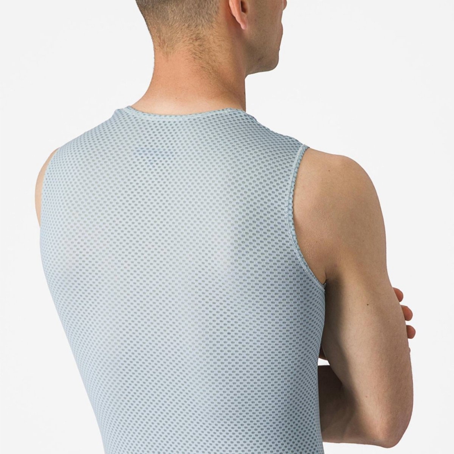 Castelli PRO MESH 2.0 SLEEVELESS Men Base Layer Blue | 93INRVZOP