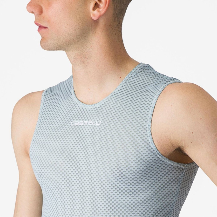 Castelli PRO MESH 2.0 SLEEVELESS Men Base Layer Blue | 93INRVZOP