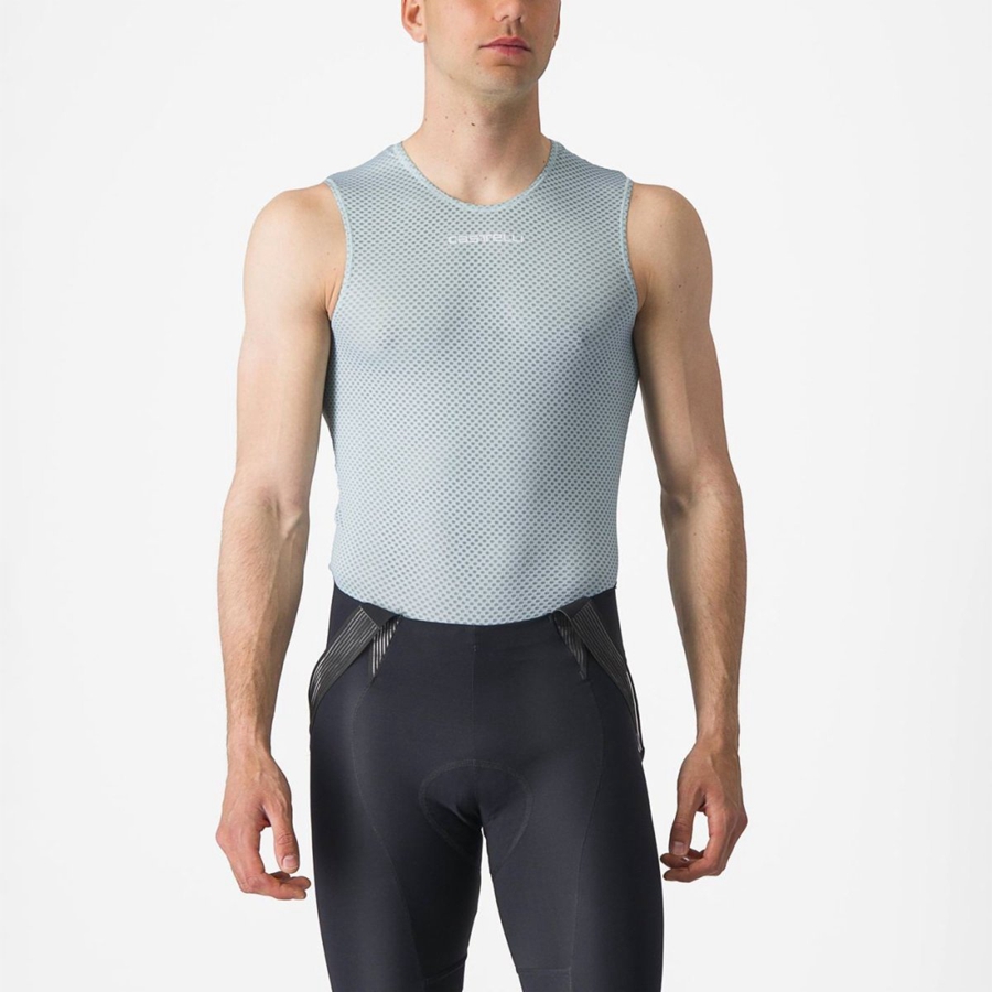 Castelli PRO MESH 2.0 SLEEVELESS Men Base Layer Blue | 93INRVZOP