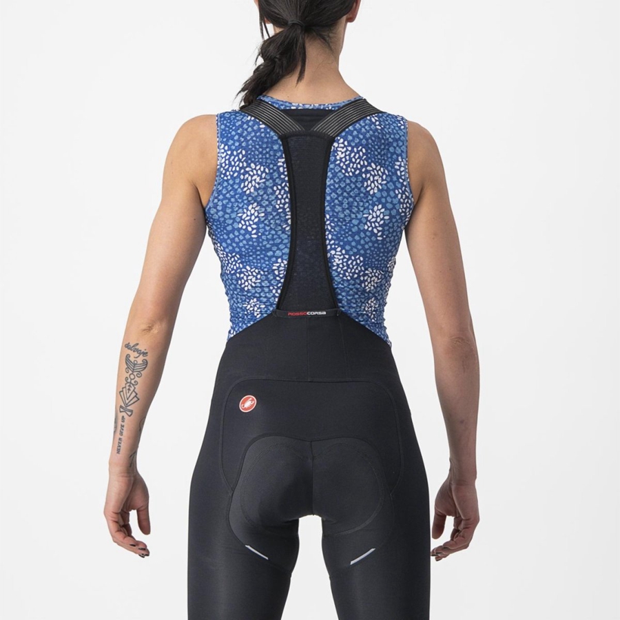 Castelli PRO MESH 4 W SLEEVELESS Women Base Layer Blue | 24UVSTZHP