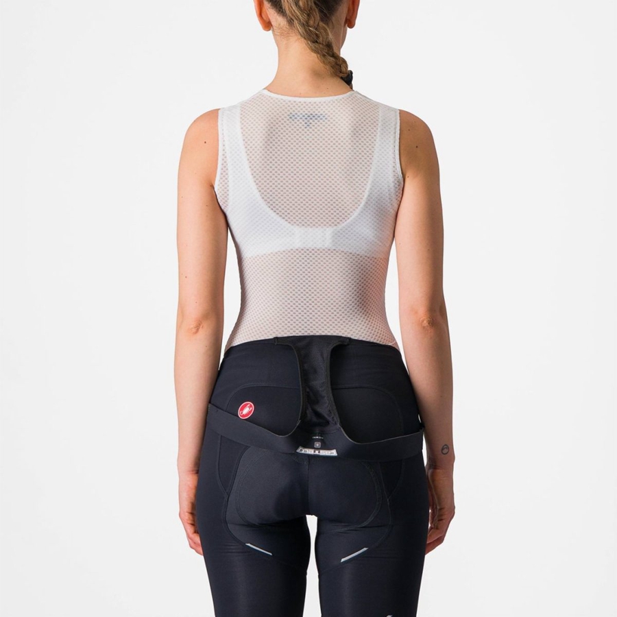 Castelli PRO MESH W SLEEVELESS Women Base Layer White | 63CRGEWXF