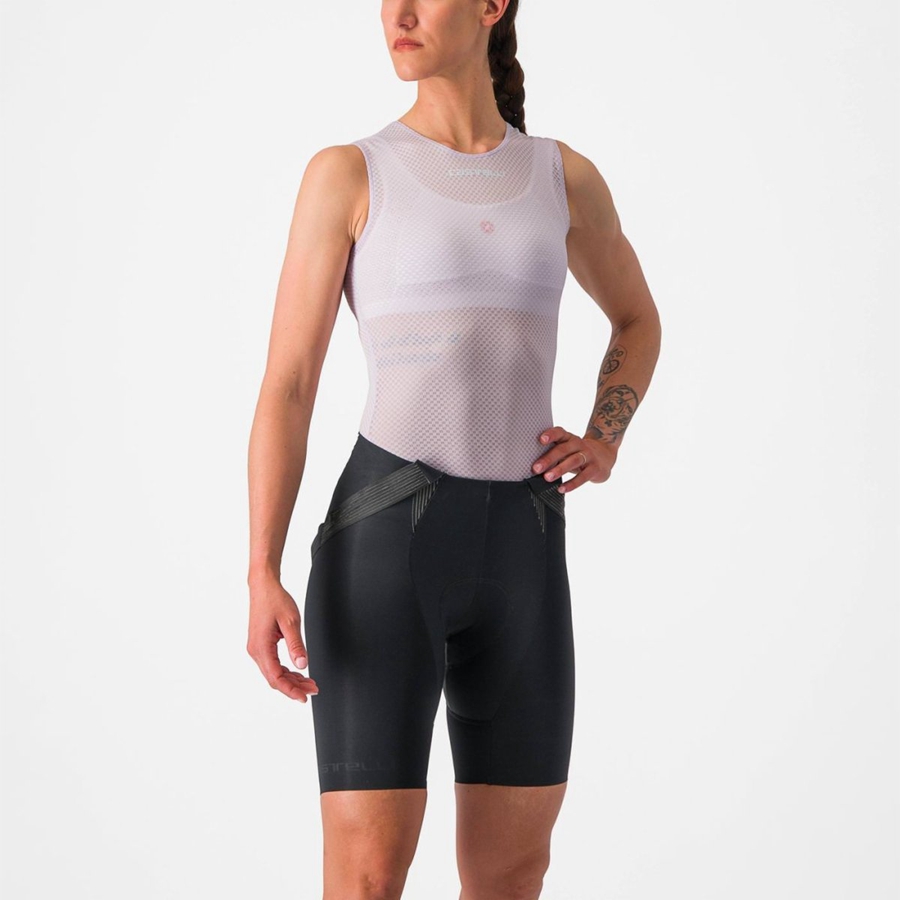 Castelli PRO MESH W SLEEVELESS Women Base Layer Purple White | 19KJSZIGF