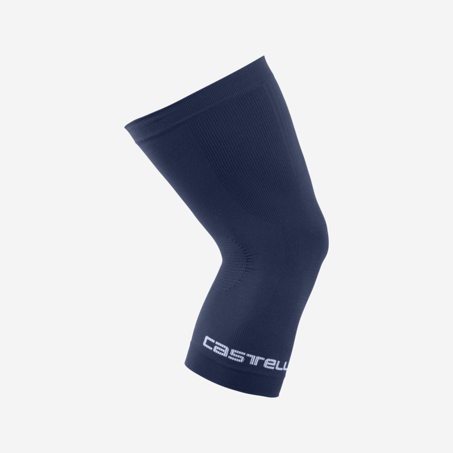 Castelli PRO SEAMLESS KNEE WARMER Men Leg Warmer Blue | 20HQVGCWP