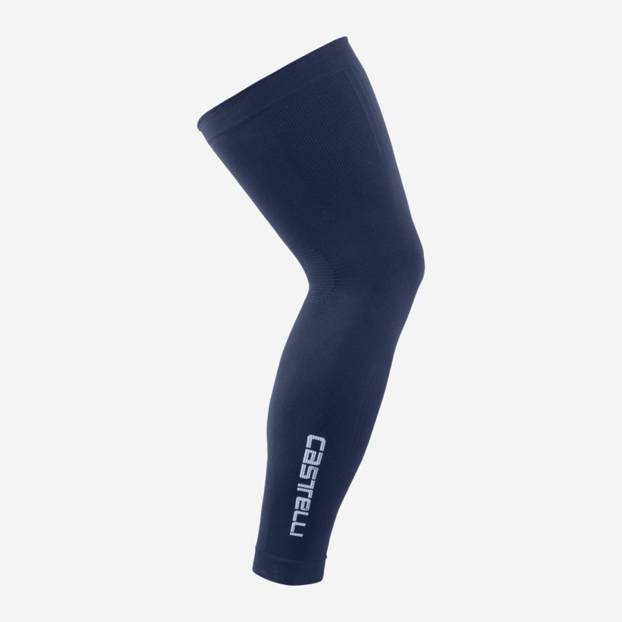 Castelli PRO SEAMLESS Men Leg Warmer Blue | 76TRWKAUF