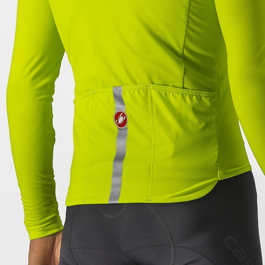 Castelli PRO THERMAL MID LS Men Jersey Light Green | 69SHMOQYX