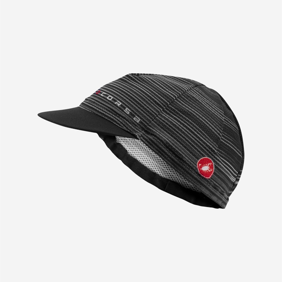 Castelli ROSSO CORSA Men Cap Black | 53YOUSAGZ