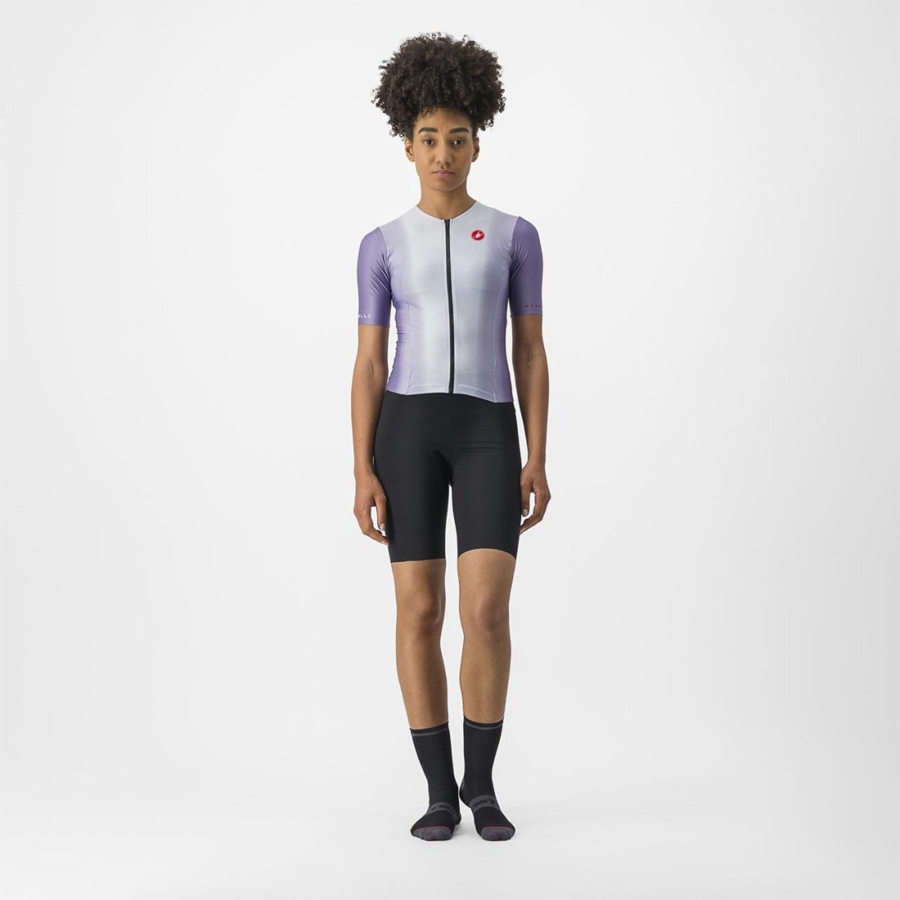 Castelli SANREMO ULTRA W Women Speedsuits Purple White | 94HIZVOBP