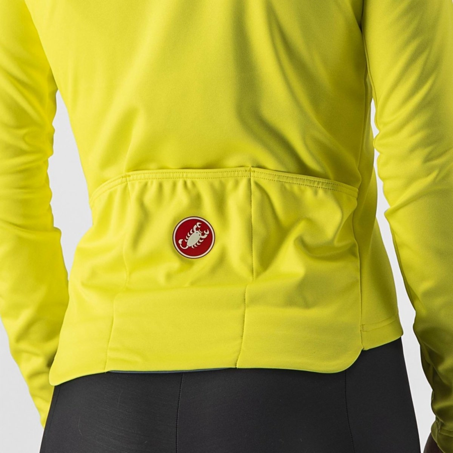 Castelli SINERGIA 2 FZ Women Jersey Yellow / Dark Grey | 27OJVZTCU