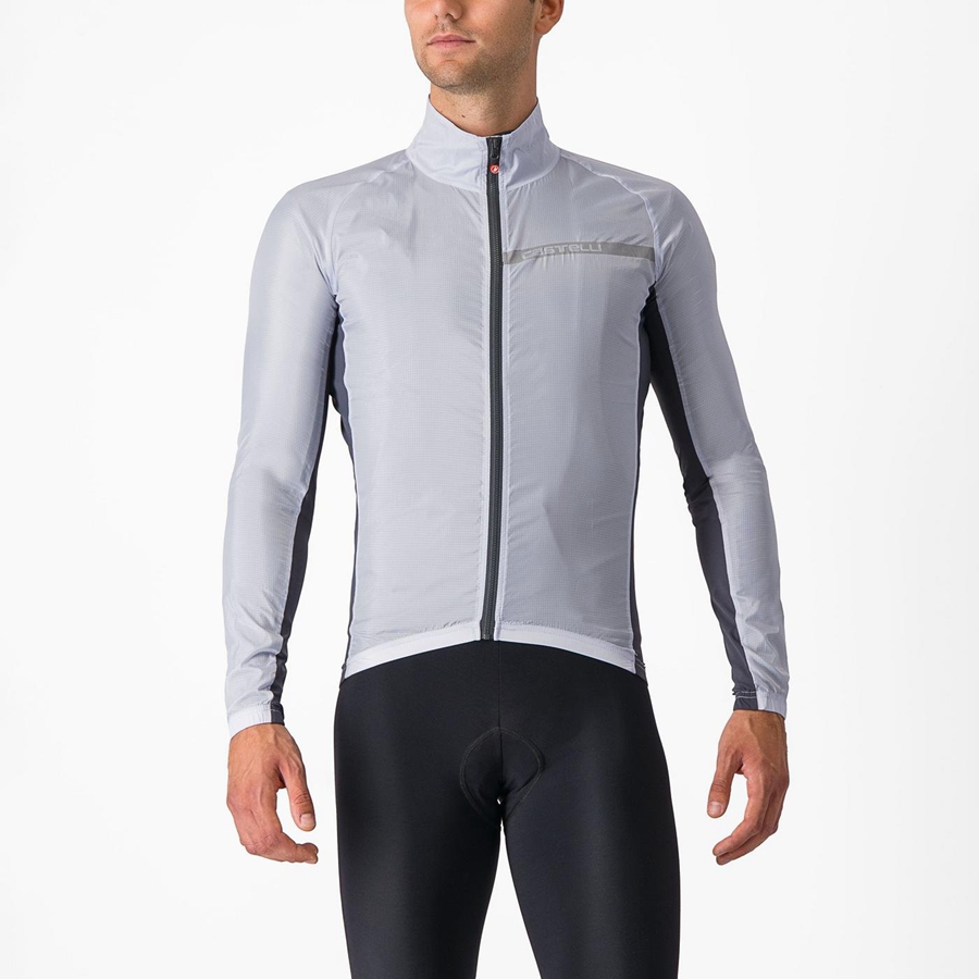 Castelli SQUADRA STRETCH Men Protection Silver Grey / Dark Grey | 80ZQSLYBF