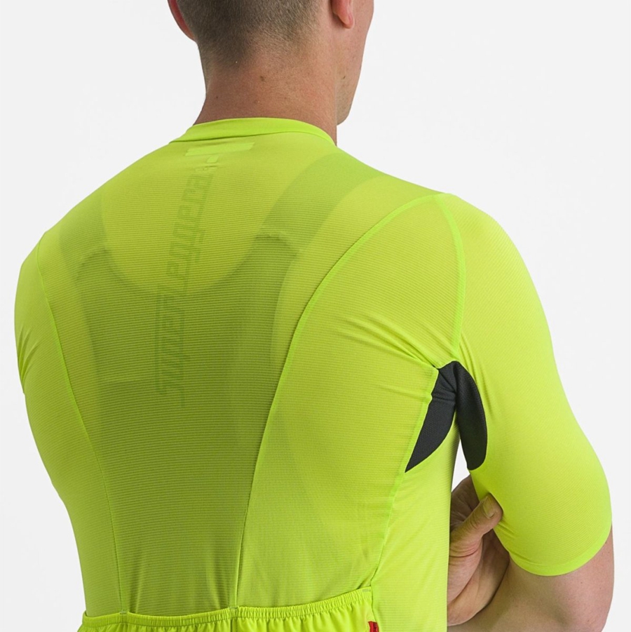 Castelli SUPERLEGGERA 3 Men Jersey Light Green | 19DYOUKZT