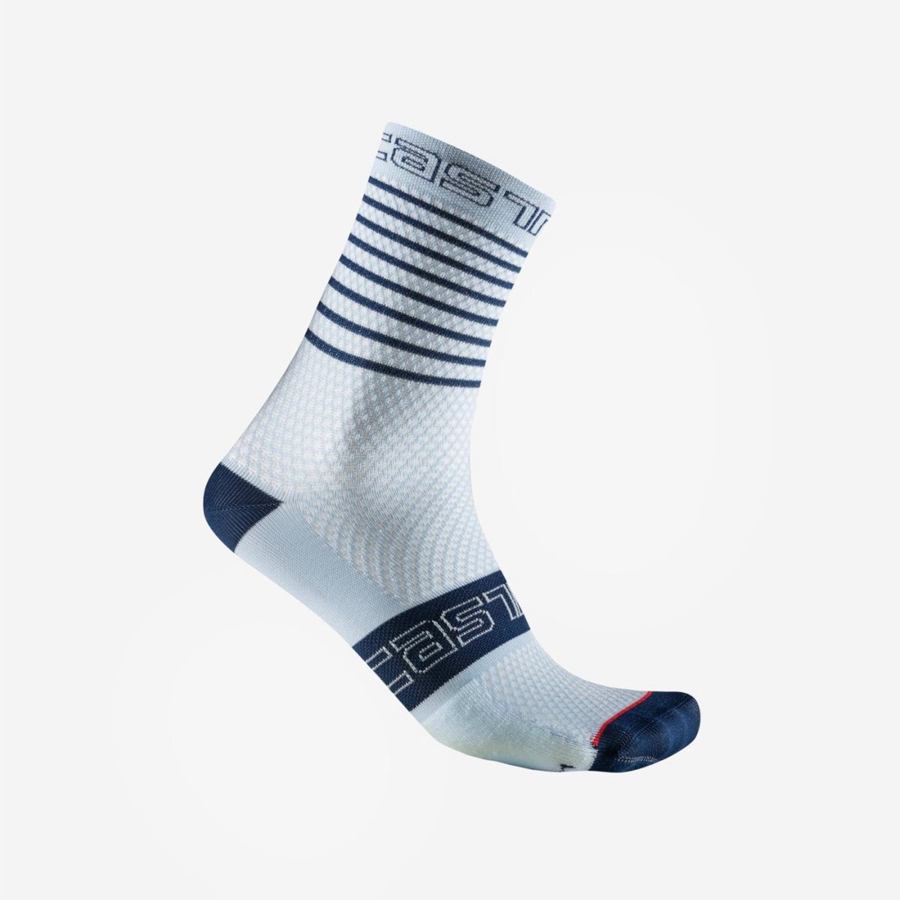 Castelli SUPERLEGGERA W 12 Women Socks Blue | 59USWRNBX