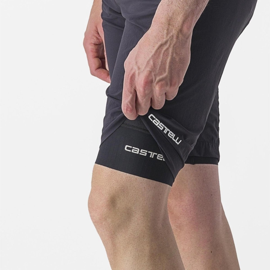 Castelli TRAIL LINER Men Shorts Black | 48BWICHMX