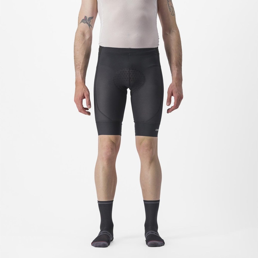 Castelli TRAIL LINER Men Shorts Black | 48BWICHMX