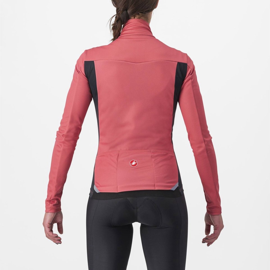 Castelli TRANSITION 2 W Women Jackets Red / Black | 31TQFXJGL