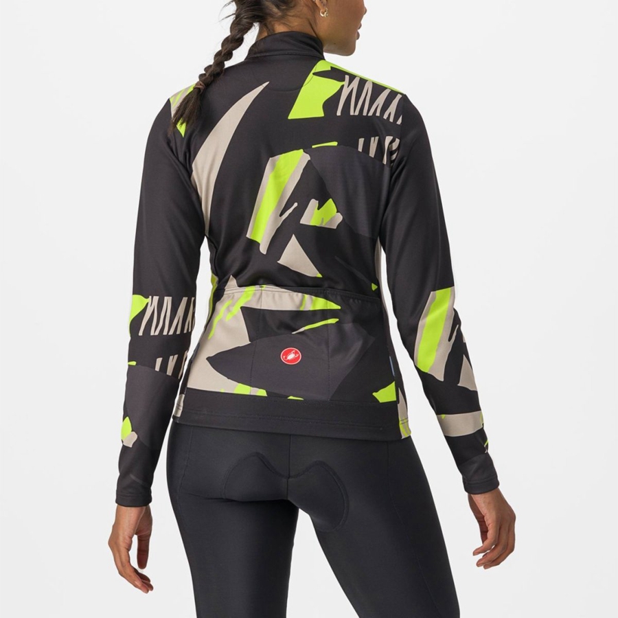 Castelli TROPICALE LS Women Jersey Black | 78PGXQROT