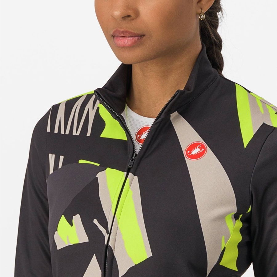 Castelli TROPICALE LS Women Jersey Black | 78PGXQROT