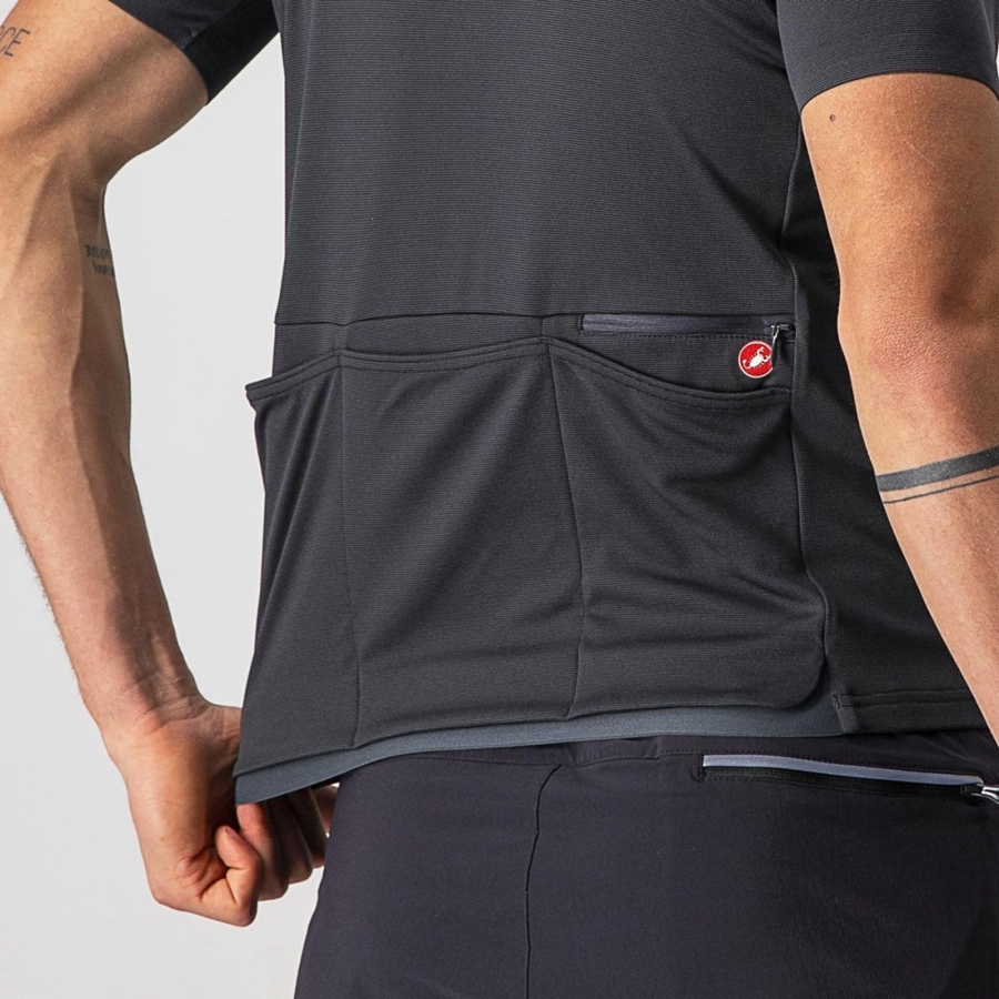 Castelli UNLIMITED ALLROAD Men Jersey Dark Grey | 89MFQJVHD