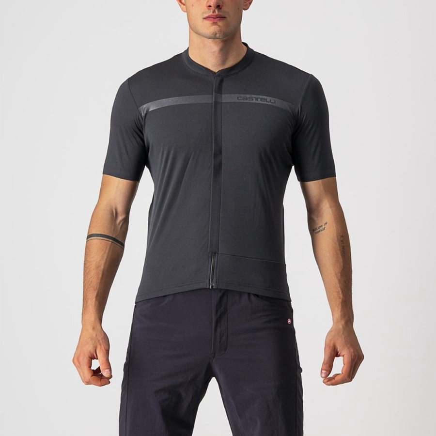 Castelli UNLIMITED ALLROAD Men Jersey Dark Grey | 89MFQJVHD