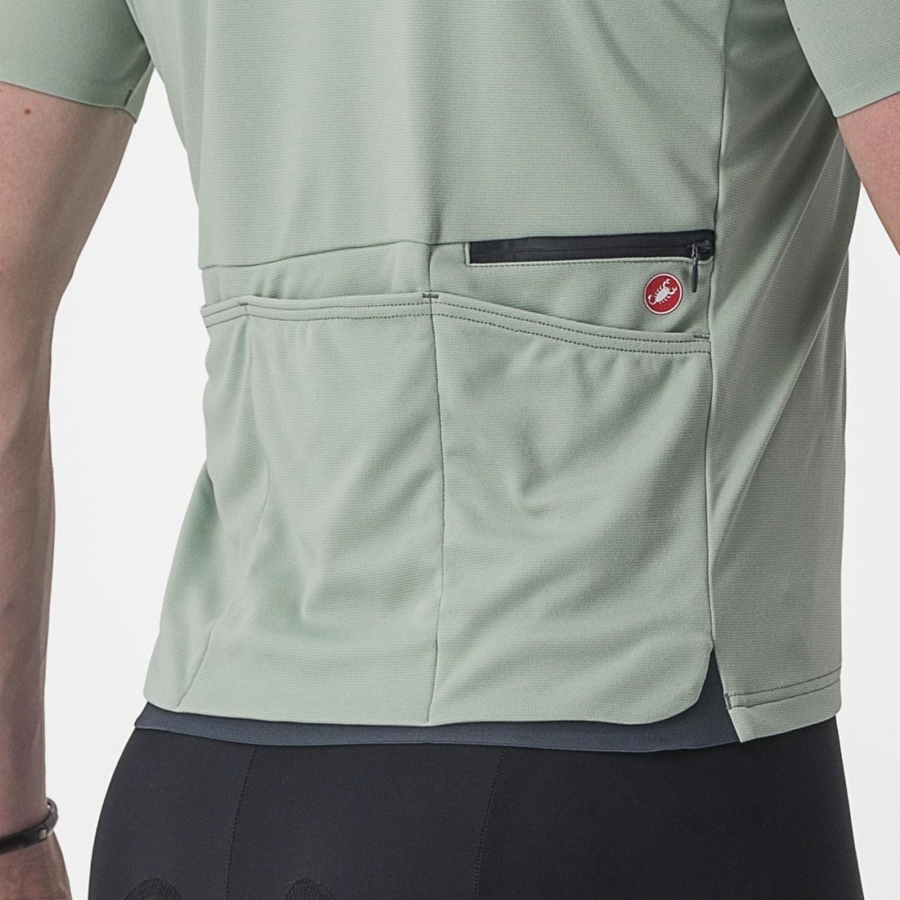 Castelli UNLIMITED ALLROAD Men Jersey Green | 69JWVGOTF