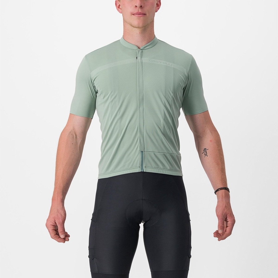 Castelli UNLIMITED ALLROAD Men Jersey Green | 69JWVGOTF