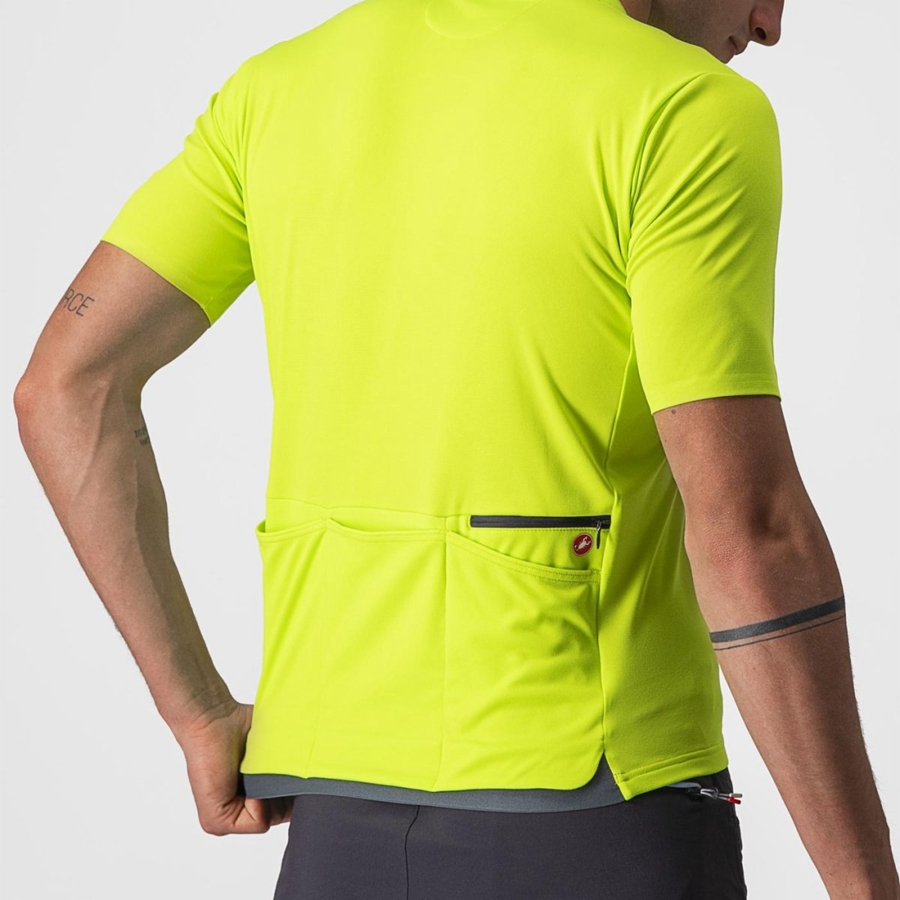 Castelli UNLIMITED ALLROAD Men Jersey Light Green | 69QPBGLJT