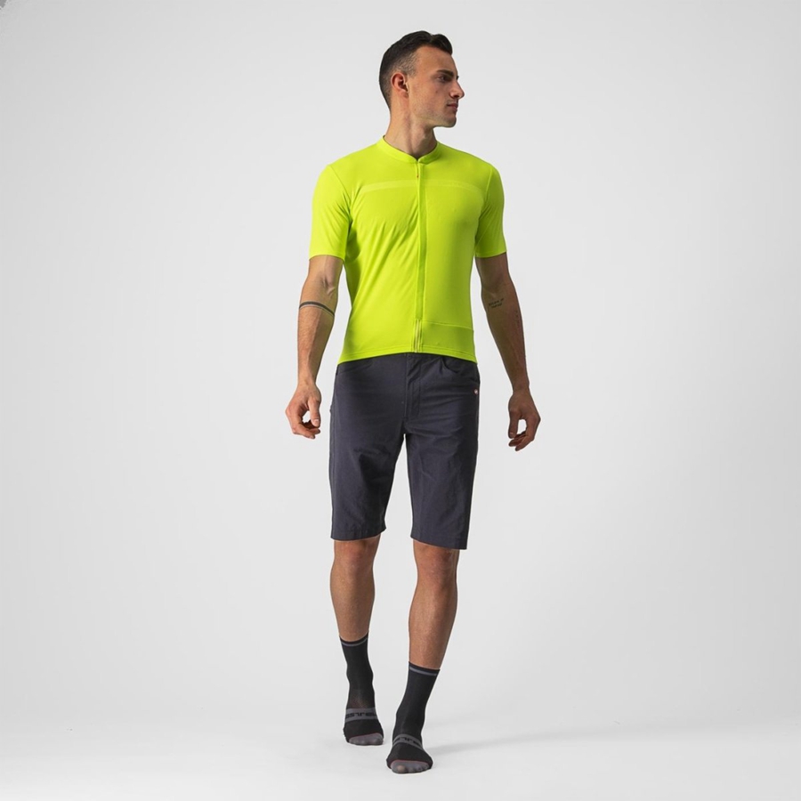 Castelli UNLIMITED ALLROAD Men Jersey Light Green | 69QPBGLJT