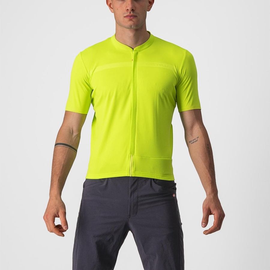 Castelli UNLIMITED ALLROAD Men Jersey Light Green | 69QPBGLJT