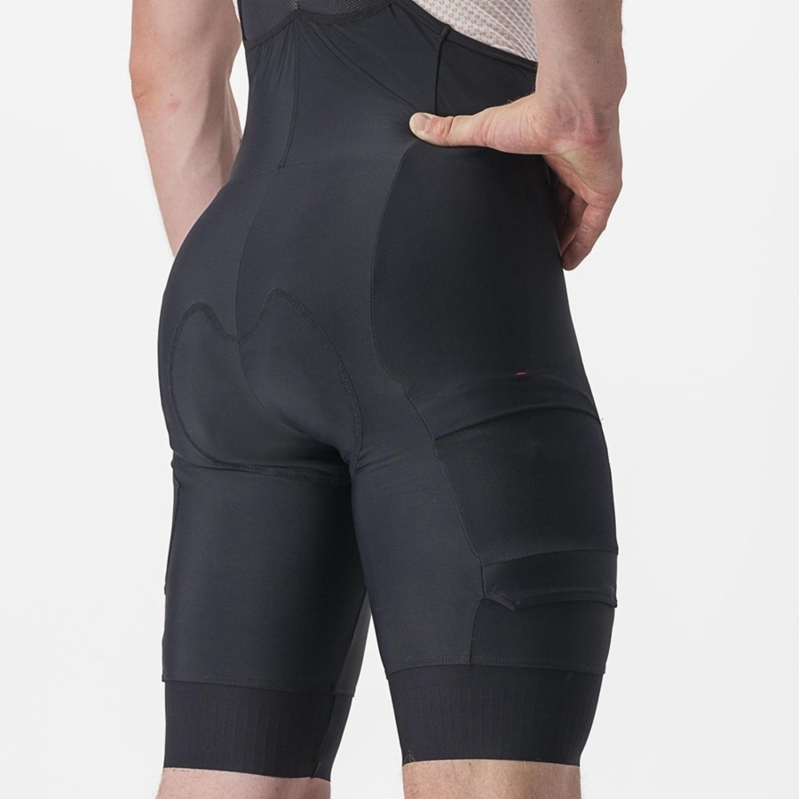 Castelli UNLIMITED CARGO Men Bib Shorts Black | 24GSZJFYK