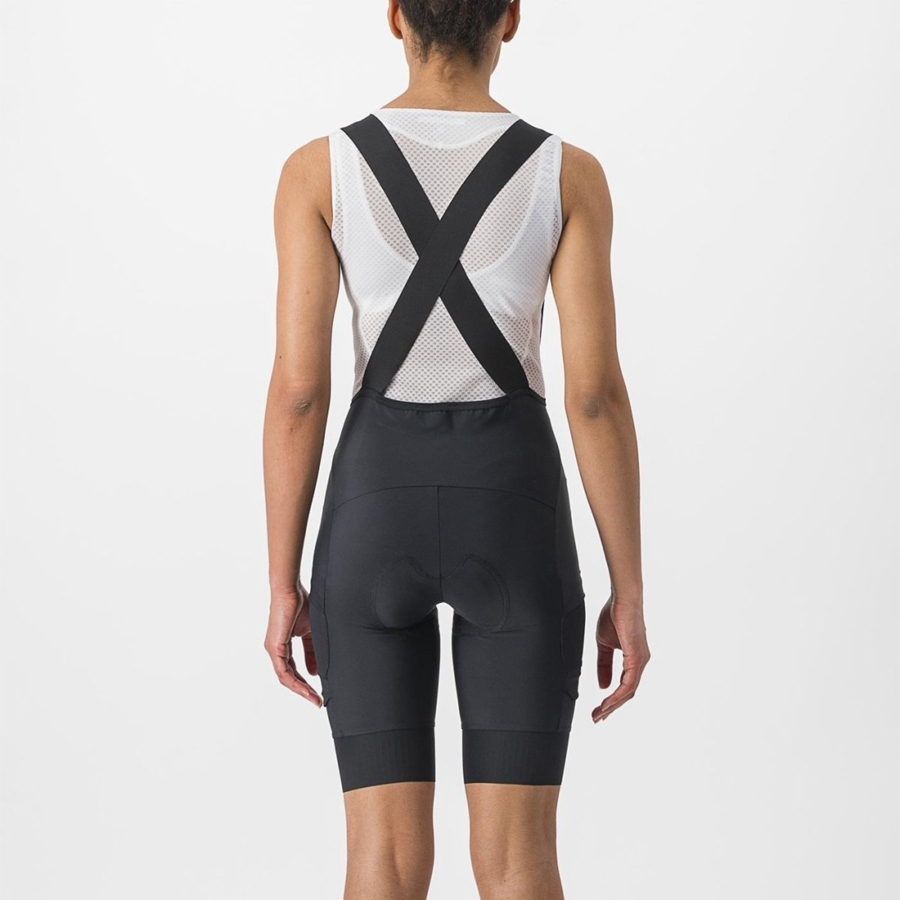 Castelli UNLIMITED CARGO W Women Bib Shorts Black | 91KJARGOH