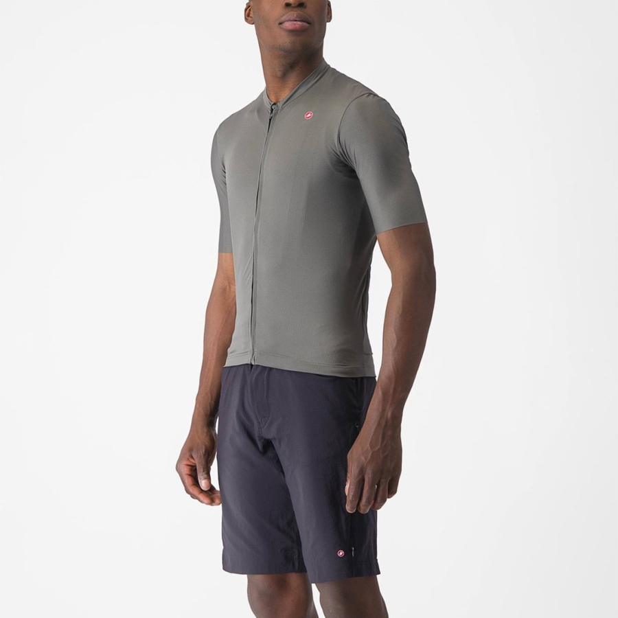 Castelli UNLIMITED ENTRATA 2 Men Jersey Grey | 06XTLVHSE