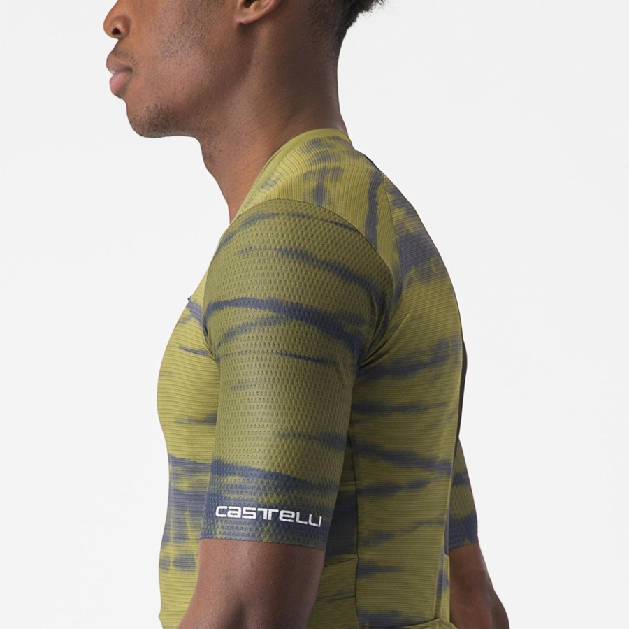 Castelli UNLIMITED PRO Men Jersey Olive | 75OAKFMVD