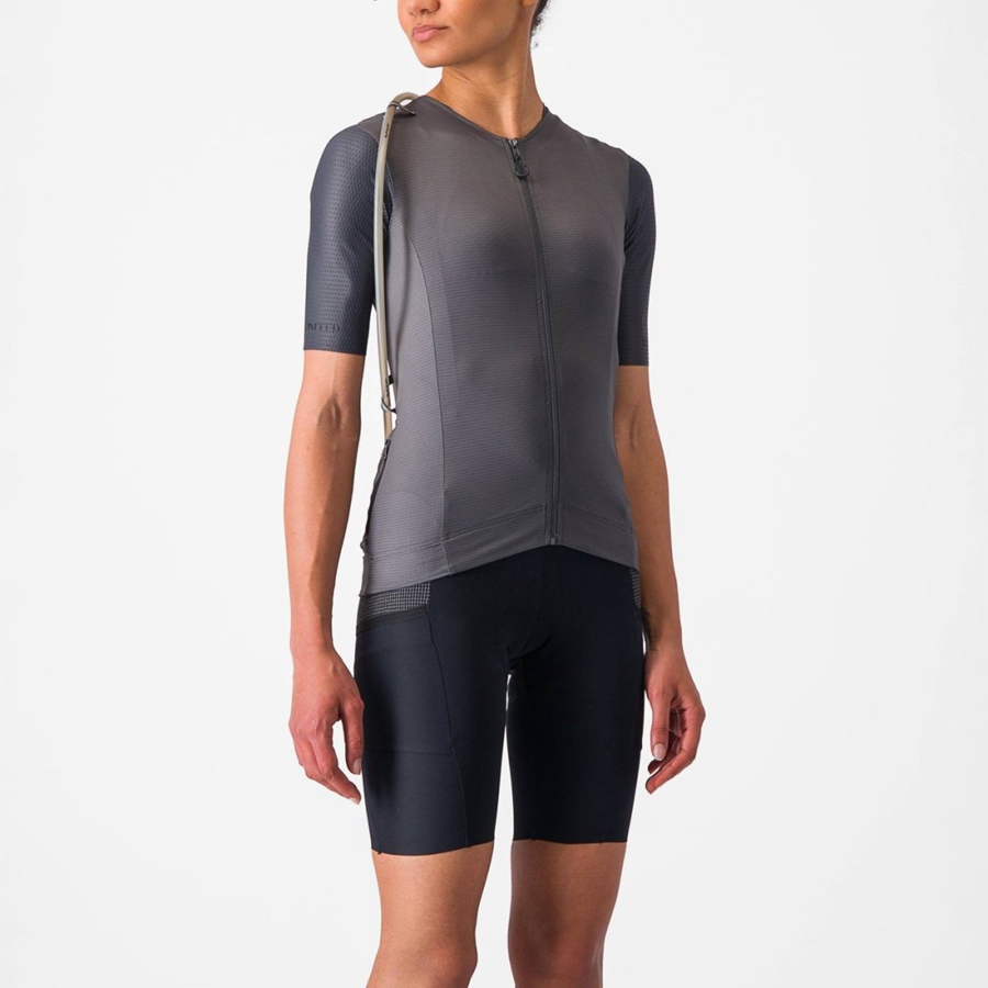 Castelli UNLIMITED PRO W Women Jersey Dark Grey | 42IHPXJTL