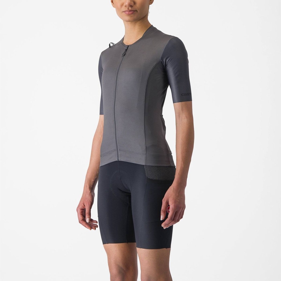 Castelli UNLIMITED PRO W Women Jersey Dark Grey | 42IHPXJTL