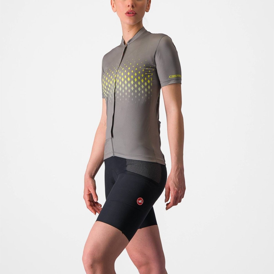 Castelli UNLIMITED SENTIERO 3 Women Jersey Grey | 89ZPEOYBM