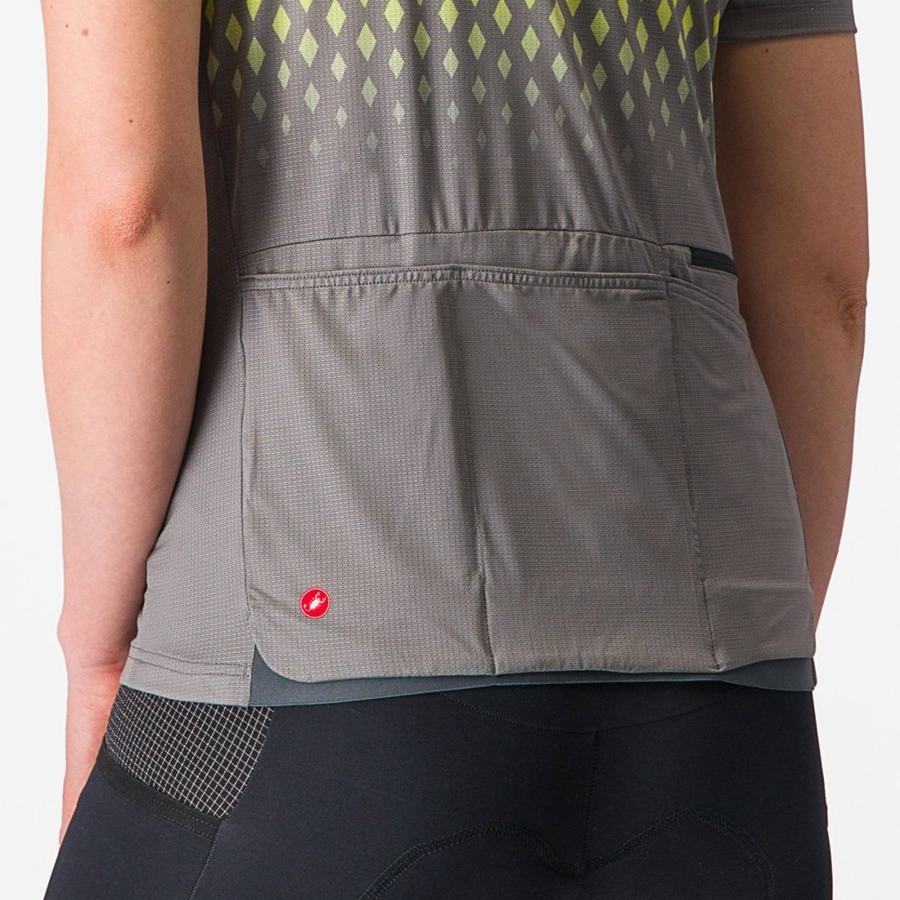 Castelli UNLIMITED SENTIERO 3 Women Jersey Grey | 89ZPEOYBM