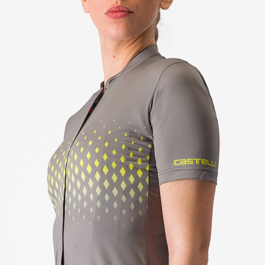 Castelli UNLIMITED SENTIERO 3 Women Jersey Grey | 89ZPEOYBM