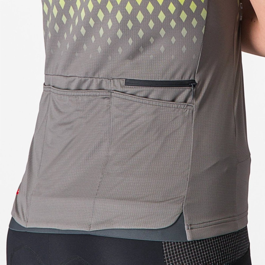 Castelli UNLIMITED SENTIERO 3 Women Jersey Grey | 89ZPEOYBM