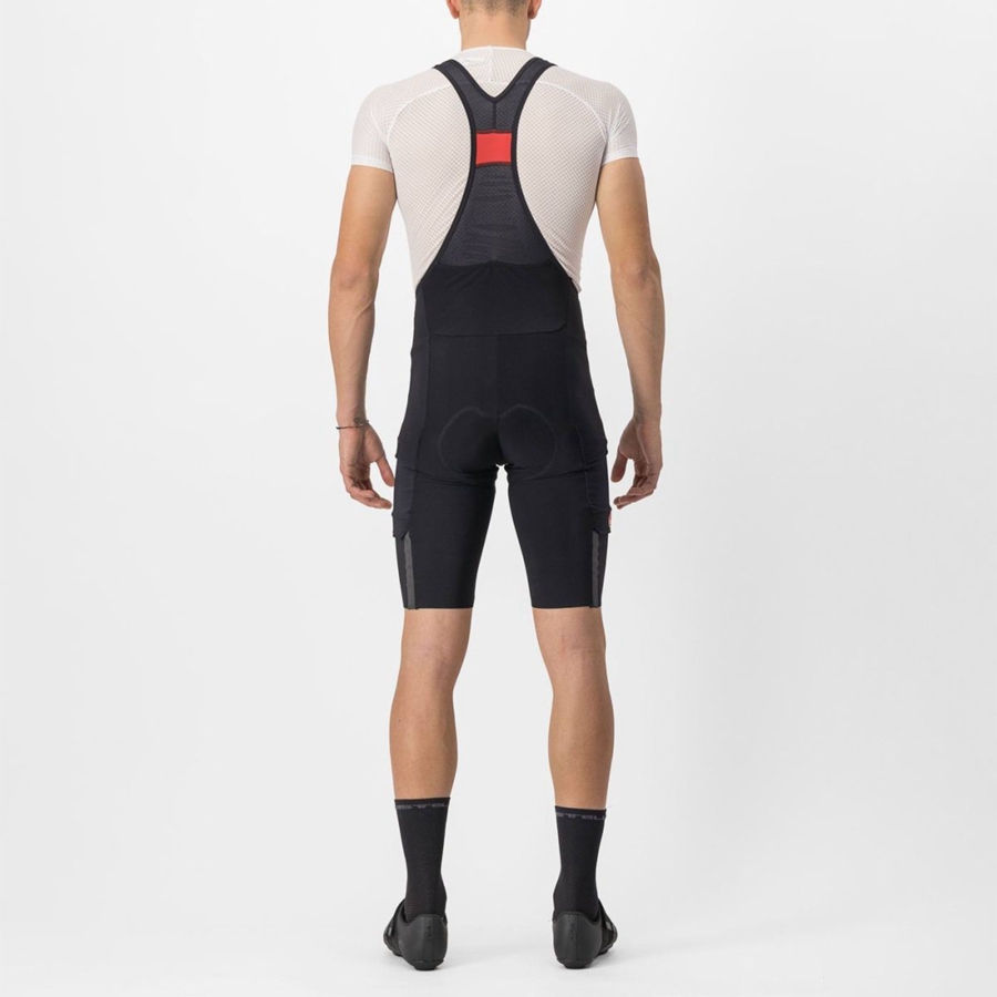 Castelli UNLIMITED THERMAL Men Bib Shorts Black | 41ZVGNPFJ