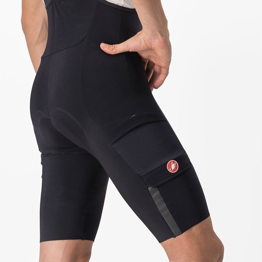 Castelli UNLIMITED THERMAL Men Bib Shorts Black | 41ZVGNPFJ