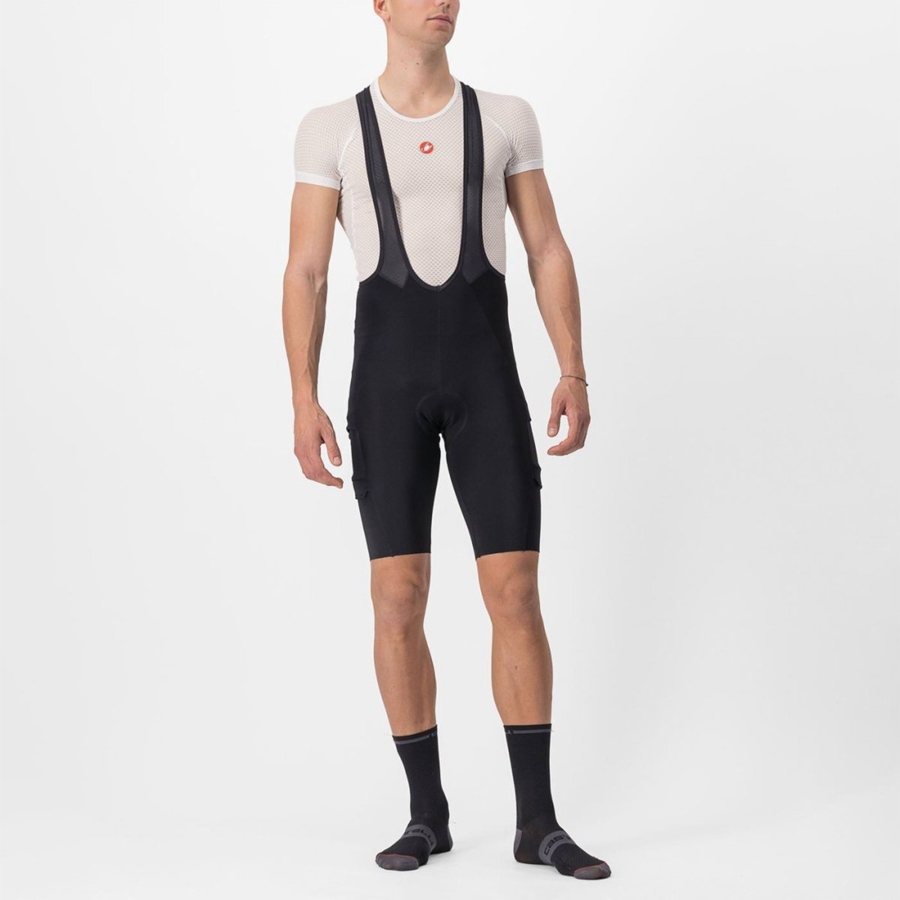 Castelli UNLIMITED THERMAL Men Bib Shorts Black | 41ZVGNPFJ