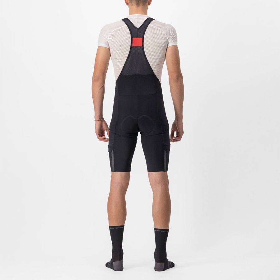 Castelli UNLIMITED THERMAL Men Bib Shorts Black | 41ZVGNPFJ