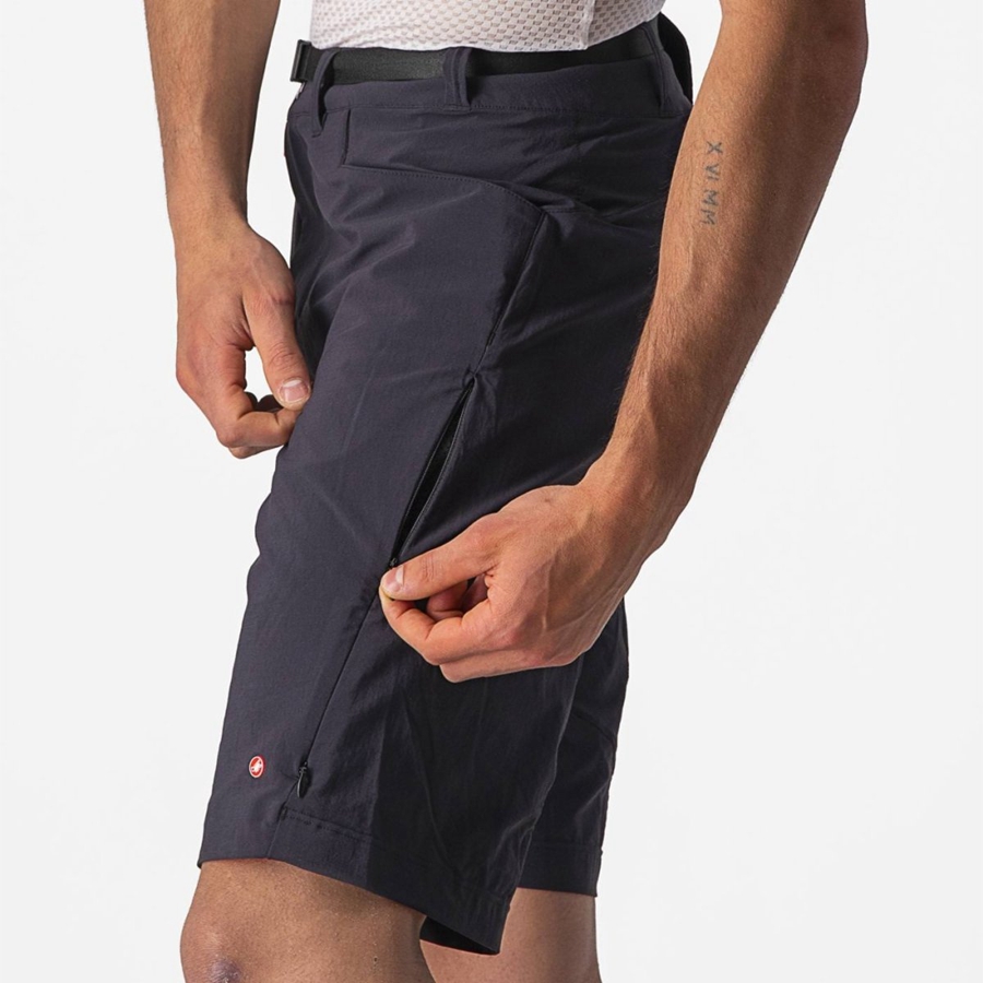 Castelli UNLIMITED TRAILGY Men Shorts Black | 25SCTDHLZ