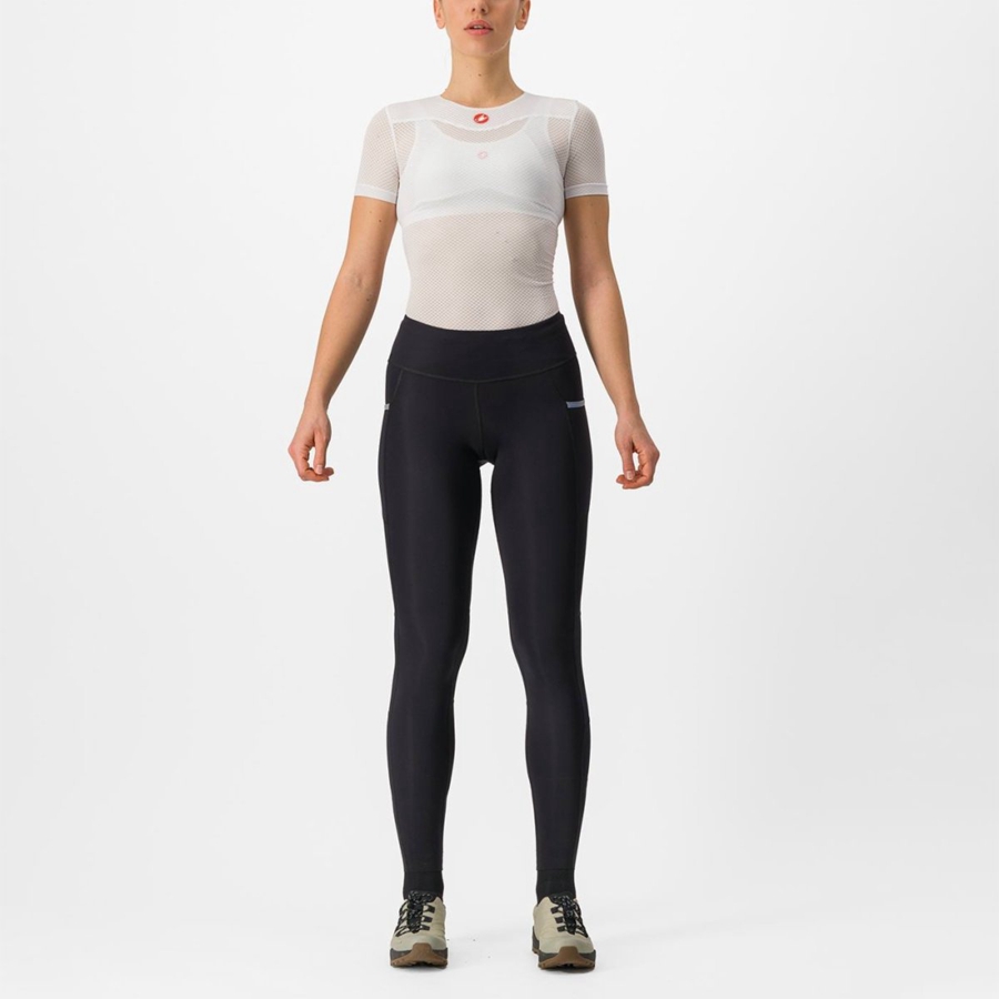 Castelli UNLIMITED TRAIL W Women Leggings Black | 09KLUYXWH