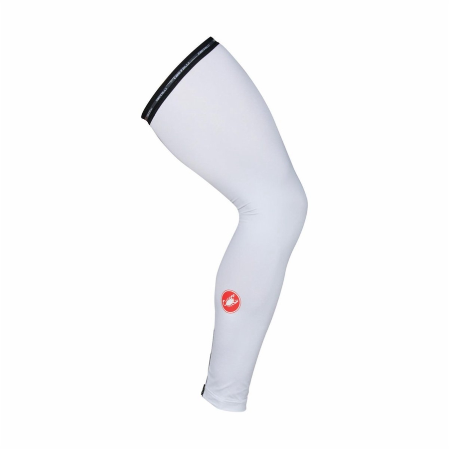 Castelli UPF 50 + LIGHT LEG SLEEVES Men Leg Warmer White | 43KFRJQTG