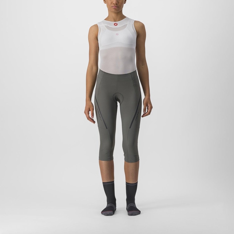 Castelli VELOCISSIMA 3 KNICKER Women Leggings Grey / Dark Grey | 75YWDRHJC